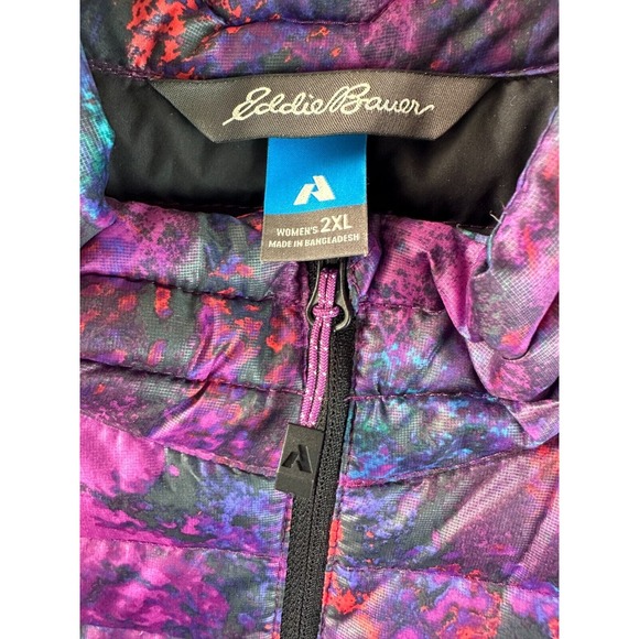 Eddie Bauer First Ascent Storm Down 800 Quilted Puffer Vest Purple Size 2XL - Picture 4 of 8
